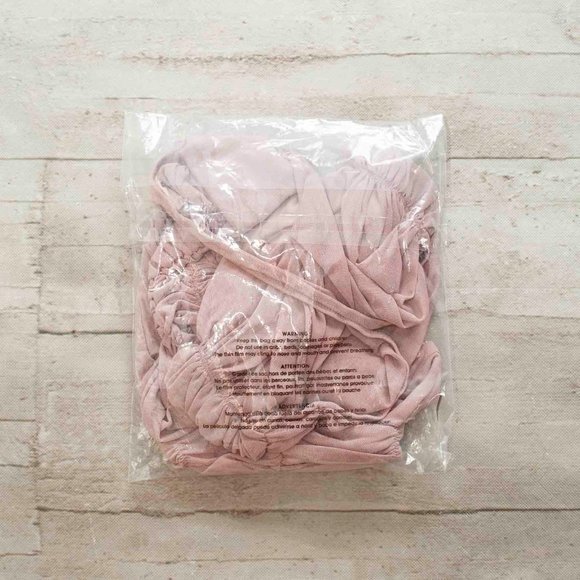 NWT Free People Under It All Ruched Mesh Turtleneck Bodysuit in Blush si… - Picture 5 of 7